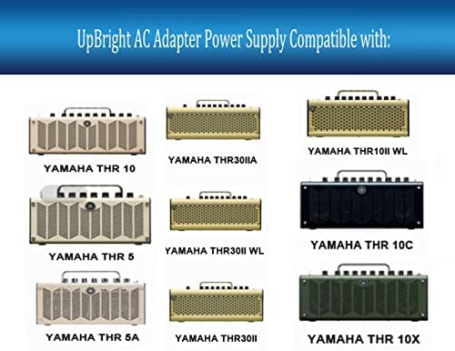 Upbright 15V AC/DC מתאם תואם ל- YAMAHA THR10 THR10C THR10X THR5 THR5A דוגמנות משולבת