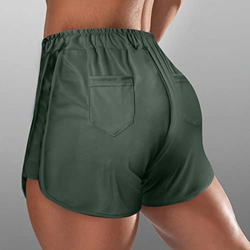 חותלות גבוהות לנשים שרוך מכנסי מכנסי יוגה חמים לנשים בחורף נשים חותלות תרמיות מכנסי יוגה ארוכים משוך ירוק