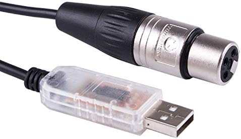 USB עד DMX512 3Pin XLR מתאם ממשק מתאם Freestyler תוכנת מחשב מחשב שלב תאורה בקר דימר DMXControl RS485 Converter