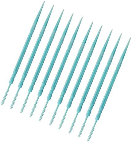 Alremo Xinghuang - 200 יחידים קיסם שיניים מפלסטיק ראש כפול קיסמים שיניים שיניים מקלות דרך הפה