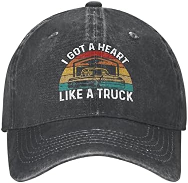 כובע כובע חובב משאיות BuingBFG קיבלתי לב כמו כובע משאית לגברים כובע בייסבול כובע מגניב