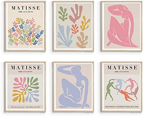 תערוכת אמנות קיר של INSISMEA MATISSE פוסטר והדפסים, פוסטרים של אנרי מאטיס לאסתטיקה בחדר, הדפסי אמנות