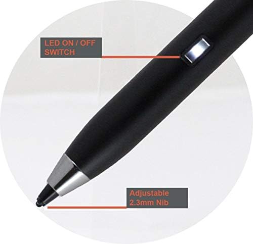 Broonel Blone Black Fine Point Digital Active Stylus Pen תואם ל- Lenovo Thinkpad E15 15.6