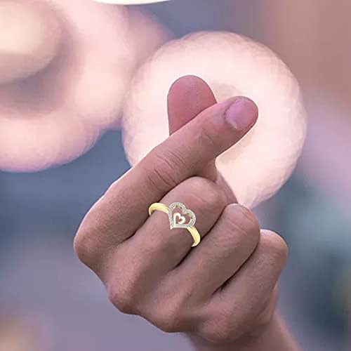 בחור מגניב טבעות גבירותיי טבעת גיף יהלומים יצירתיים תכשיטי אירוסין אהבת לב אל לב טבעות טבעות עם