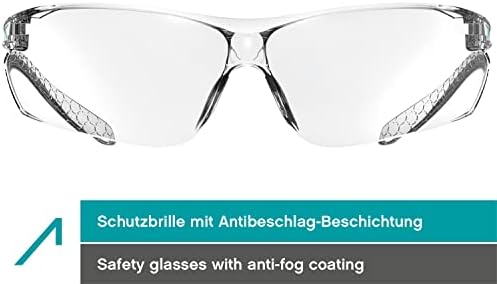 ACE FL -15G חבילה בתפזורת של משקפי עבודה - 10 משקפי בטיחות - לעובדי בניין ובעלי מלאכה