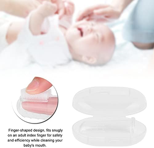 מברשת שיניים של אצבעות תינוקות, מנקה שיני אצבעות, סיליקון בטוח לשמש לשימוש יומיומי לתינוק
