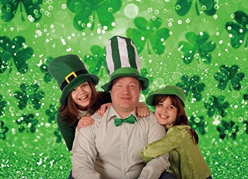 Allenjoy 7x5ft Happy St. Patrick's יום פטריק רקע אביב בוקייט פאייטים ברי מזל שמרוק צילום רקע לילדים Family Family