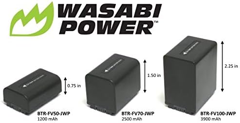 סוללת חשמל Wasabi עבור Sony NP-FV100