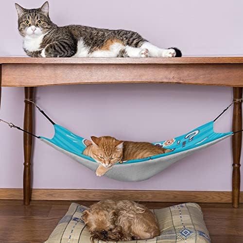 מיטת שינה חתול צוללת ערסל לחיות מחמד עם רצועות מתכווננות ווי מתכת 16.9 איקס13