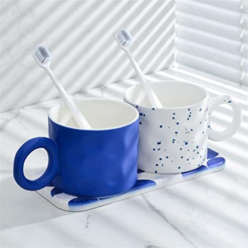 משפחת לוקו זוג כוסות כוסות כוסות כוס שטיפת פה כוס שיניים כוס שיניים גליל שיניים מגש קרמיקה