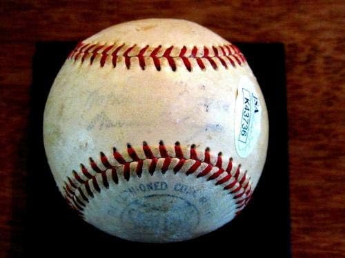 מקס פטקין ליצן הנסיך של בייסבול חתום אוטומטי ספאלדינג בייסבול ג'יילס בייסבול של שנות ה -50 - כדורי בייסבול