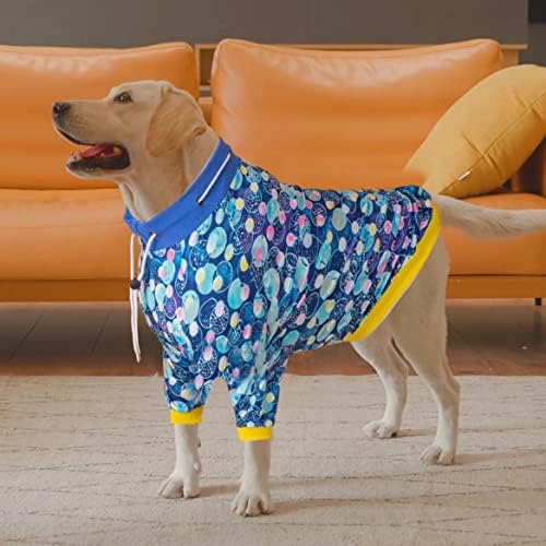 כלבי Lovinpet פיג'מה, הגנה על UV, בגדי כלבים של הגנה לאחר ההגנה, 2 סרבל כלבים עם רגל, סרבל כלבים, נמתח