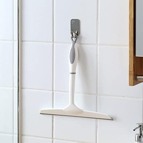 קואאיוס מקלחת דלת מקלחת דלת שריטות יותר לשירותים מגב זכוכית אמבטיה מגב מגב ללא החלקה ידית עם חור תלוי
