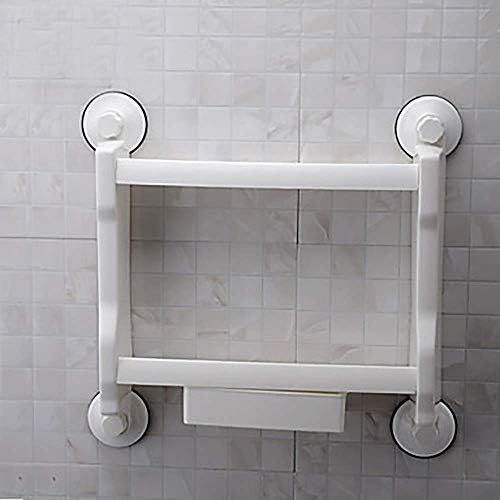 Fauuche JF-XUAN מתקן קלטות לבן דבק ארבע-צדדי מדף אמבטיה מפלסטיק מודרני 1 חתיכה-מלון קיר אמבטיה