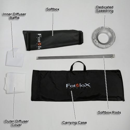 Fotodiox pro softbox, 32 x48 עם speedrytr