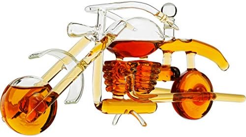 יין לגין מתנת אופנוע ייחודי & מגבר; אופנוע אלגנטי ויסקי, אופנוען נושאים, 750 מ ל היין חכם-פרטים מורכבים, בורבון,