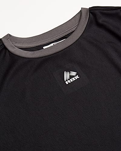 חולצות טריקו פעילות של RBX בנים-4 אריזות ביצועים אתלטיים שרוול קצר ספורט ספורט