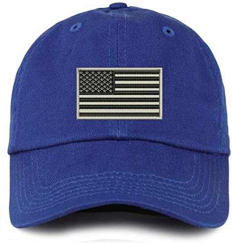 חנות הלבשה אופנתית נוער דגל אמריקאי אפור אמריקאי לא מובנה כובע בייסבול