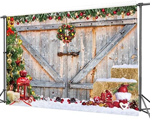8 * 6 רגל חג המולד רקע חג המולד אסם עץ דלת רקע לצילום חג המולד עץ שלג מתנת מסיבת תמונה רקע משפחה חג קישוטי