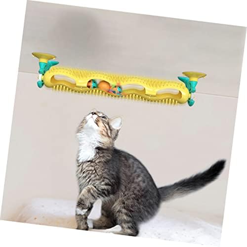 Ipetboom Catnip צעצוע פטיפון שפשוף קיר שפשוף קיר פאזל עם טיזר לאחר אימוני מסלול פעמוני חתלתול