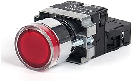 TWRQA 22 ממ רגעי XB2-BW3361 מתג לחצן עגול עם LED/NEON תאורה 1NO 24V/AC220V/AC380V