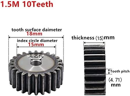 1.5 מ '10 שיניים ספור הילוך אברה 10 ט מוד 1.5-התאמה עבור 1.5 מ' 1 יחידה פלדה הילוך מתלה