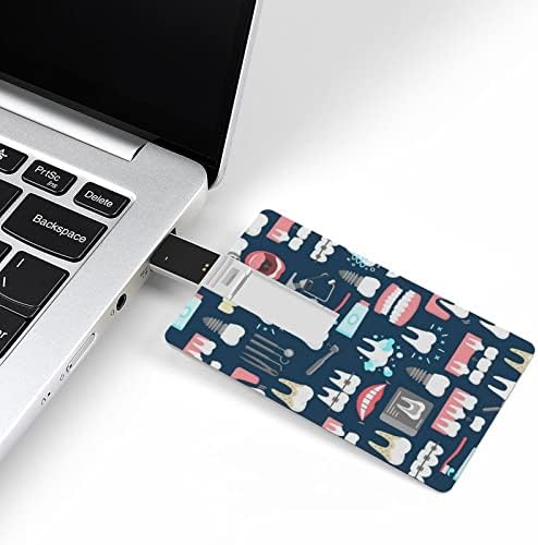 כרטיס דפוס חלקה של שיניים USB 2.0 כונן הבזק 32 גרם/64 גרם מודפס מצחיק
