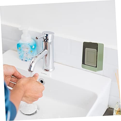 Garvalon 2 pcs קיר סבון רכוב על כלי סבוט מגש קיר מחזיק סבון סבון מחזיק סבון חדר אמבטיה תלייה