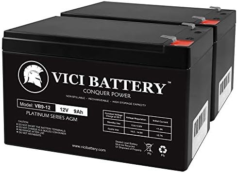 VICI סוללה 12V 9AH מחליף APC RBC5 RBC9 RBC22 RBC32 RBC33 ZEUS PC9-12 - 2 מוצר מותג חבילה