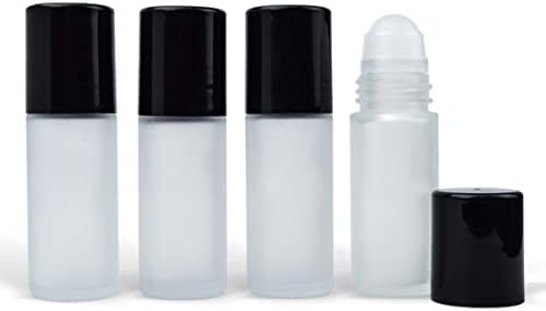 פרפומים מפוארים זכוכית צלולה בקבוקים גדולים הניתנים למילוי מחדש עם כובעי פלסטיק שחורים מבריקים 1.0 גרם/30