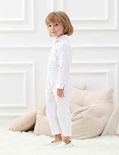 עיצוב A&J מעצב תינוקות ג'נטלמן סט תלבושת, חולצת חליפות 3 יחידים ומכנסיים