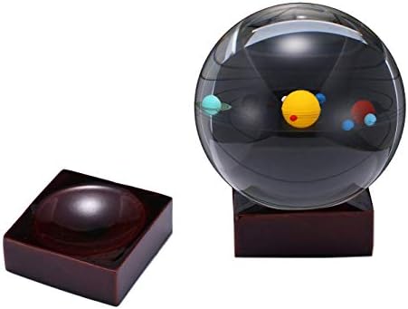 דגם תלת מימד של Aircee של כדור גביש של מערכת השמש, עם מעמד, מתנות נהדרות עם קופסת מתנה, צעצועים חינוכיים,