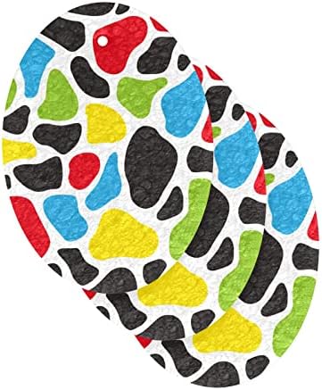 Alaza צבעוני הסוואה פרה ג'ירפה דפוס בעלי חיים הדפסים טבעיים ספוג תאית מטבח לתאית למנות שטיפת אמבטיה