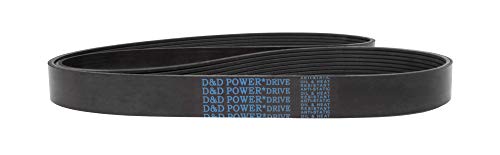 D&D Powerdrive 975L28 Poly V Belt 28 פס, גומי