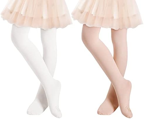 טייץ בלט של בנות זנדו לבנות פעוטות גרבי ריקוד ברגליים לילדים אלסטי אלסטי מדים מדים לילדות
