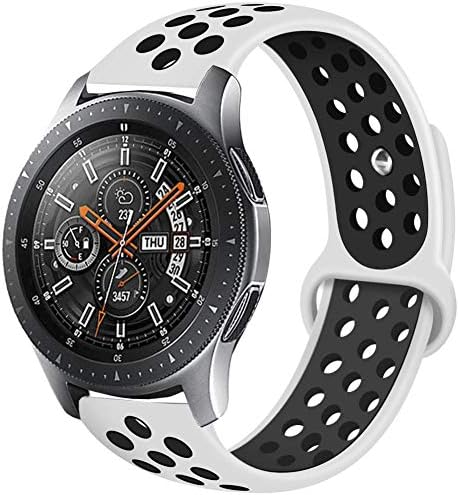 תואם Samsung Gear S3 Frontier/Samsung Galaxy Watchs 46 ממ להקות, 22 ממ סיליקון רצועת החלפה