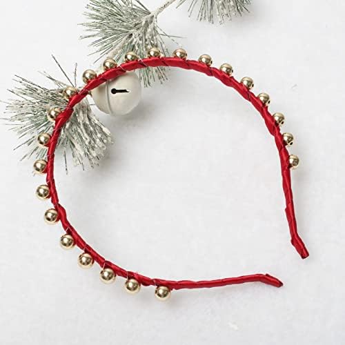 אדום סרטי ראש עבור בנות נשים פרל בגימור חבילה חמוד זהב אבן שיער חישוק חג מסיבת שיער אבזרים