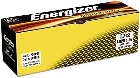 Energizer תעשייתי EN95 גודל D סוללות אלקליין: 24 ספירה