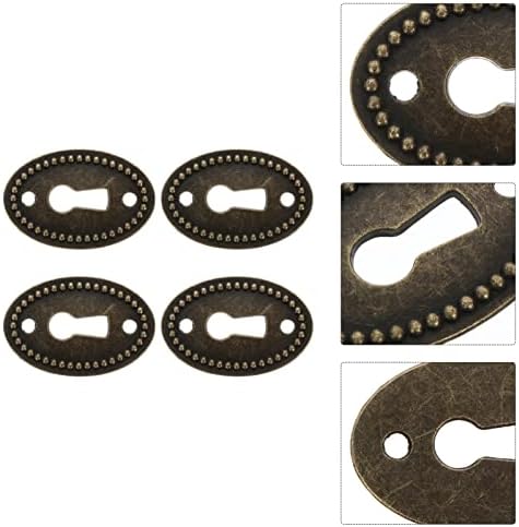 עיצוב וינטג 'עיצוב וינטג' שידה שידה עיצוב מקשים ישנים עתיקות 40 יחידות סגסוגת סגלגל סגסוגת חור מפתח